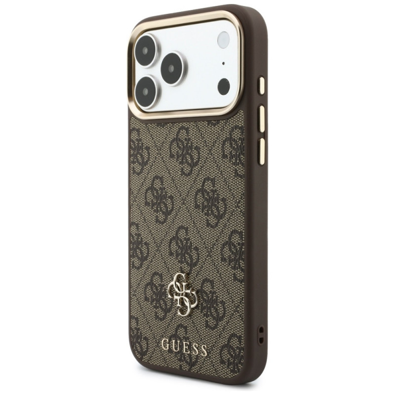 Θήκη Guess 4G με Πορτοφόλι, MagSafe, για Apple iPhone 18 Pro Max / 17 Pro Max, καφέ