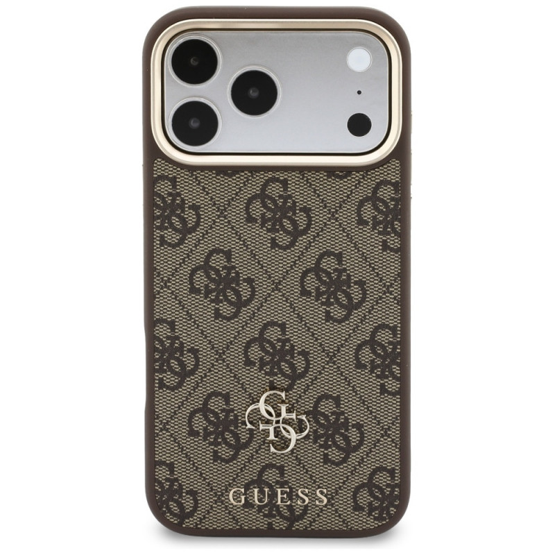 Θήκη Guess 4G με Πορτοφόλι, MagSafe, για Apple iPhone 18 Pro Max / 17 Pro Max, καφέ