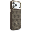 Θήκη Guess 4G με πορτοφόλι και λουράκι, MagSafe, για Apple iPhone 18 Pro / 17 Pro, καφέ