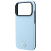 Θήκη BMW Kevlar Metal Logo MagSafe για Apple iPhone 18 Pro / 17 Pro, μπλε