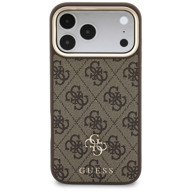 Θήκη Guess 4G με πορτοφόλι και λουράκι, MagSafe, για Apple iPhone 18 Pro Max / 17 Pro Max, καφέ
