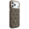 Θήκη Guess 4G με πορτοφόλι και λουράκι, MagSafe, για Apple iPhone 18 Pro Max / 17 Pro Max, καφέ