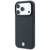 Θήκη BMW Kevlar Metal Logo MagSafe για Apple iPhone 18 Pro / 17 Pro, ανθρακί