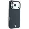 Θήκη BMW Kevlar Metal Logo MagSafe για Apple iPhone 18 Pro / 17 Pro, ανθρακί