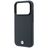 Θήκη BMW Kevlar Metal Logo MagSafe για Apple iPhone 18 Pro / 17 Pro, ανθρακί