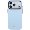 Θήκη BMW Kevlar Metal Logo MagSafe για Apple iPhone 18 Pro Max / 17 Pro Max, μπλε