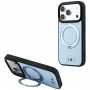 Θήκη BMW Kevlar Ring Stand 360 MagSafe για Apple iPhone 18 Pro / 17 Pro, μπλε