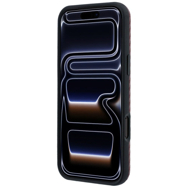 Θήκη BMW M Carbon Printed Ring MagSafe για Apple iPhone 18 Pro / 17 Pro, βυσσινί