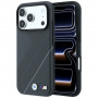 Θήκη BMW M Tire Track with Silver Line MagSafe για Apple iPhone 18 Pro Max / 17 Pro Max, ανθρακί