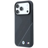 Θήκη BMW M Tire Track with Silver Line MagSafe για Apple iPhone 18 Pro Max / 17 Pro Max, ανθρακί