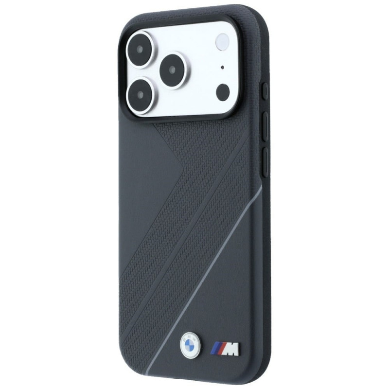 Θήκη BMW M Tire Track with Silver Line MagSafe για Apple iPhone 18 Pro Max / 17 Pro Max, ανθρακί