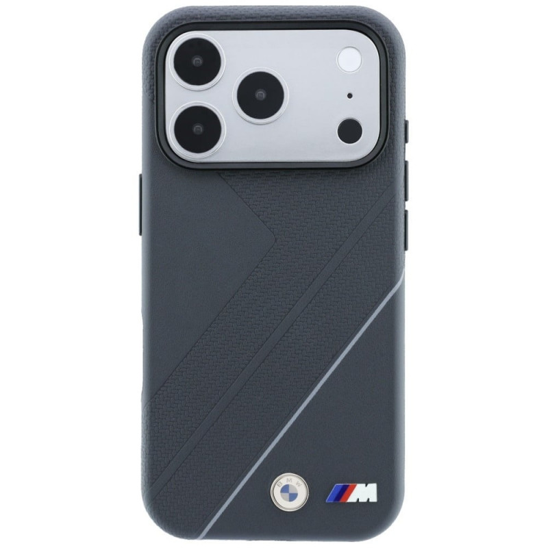 Θήκη BMW M Tire Track with Silver Line MagSafe για Apple iPhone 18 Pro Max / 17 Pro Max, ανθρακί
