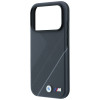 Θήκη BMW M Tire Track with Silver Line MagSafe για Apple iPhone 18 Pro Max / 17 Pro Max, ανθρακί