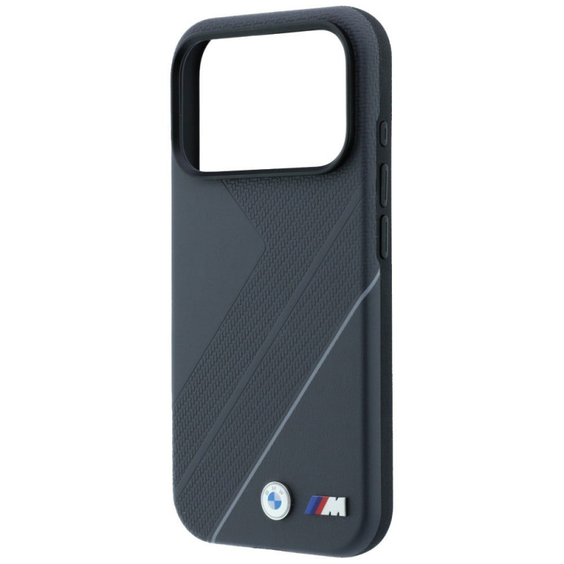 Θήκη BMW M Tire Track with Silver Line MagSafe για Apple iPhone 18 Pro Max / 17 Pro Max, ανθρακί