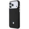 BMW Quilted Pattern Metal Logo θήκη και σετ πορτοφολιού για Apple iPhone 18 Pro Max / 17 Pro Max, μαύρο