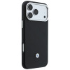 BMW Quilted Pattern Metal Logo θήκη και σετ πορτοφολιού για Apple iPhone 18 Pro Max / 17 Pro Max, μαύρο