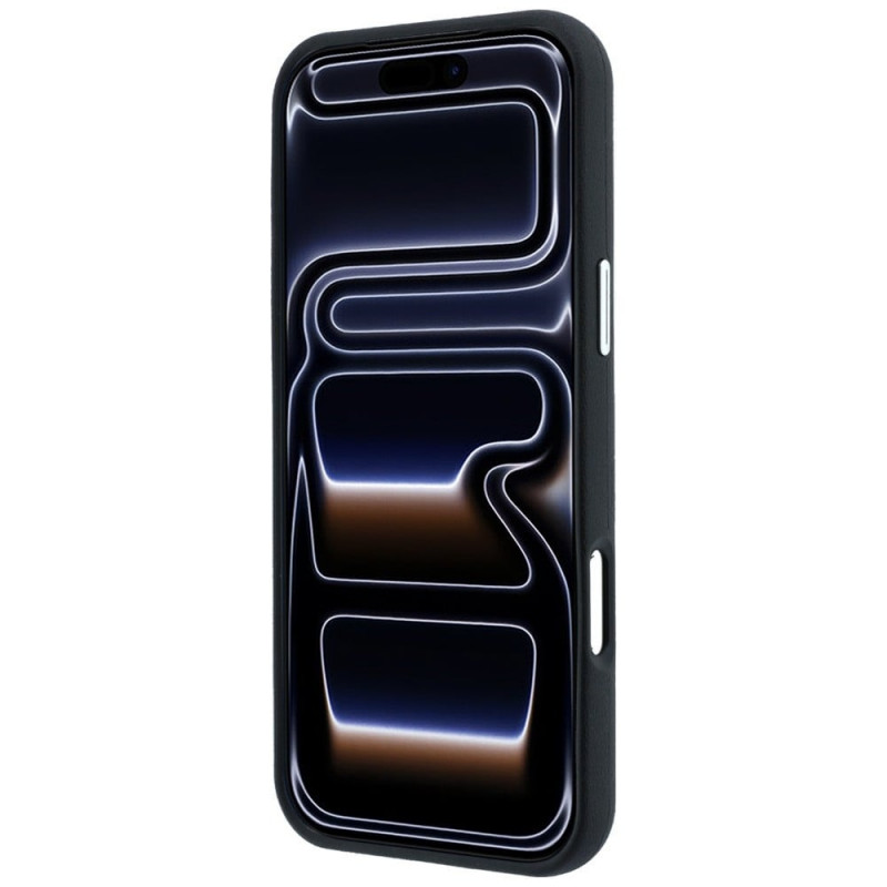 BMW Quilted Pattern Metal Logo θήκη και σετ πορτοφολιού για Apple iPhone 18 Pro Max / 17 Pro Max, μαύρο