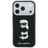 Θήκη Karl Lagerfeld Saffiano Karl&Choupette Heads Pins Strap Logo για Apple iPhone 18 Pro / 17 Pro, μαύρη
