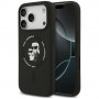 Θήκη Karl Lagerfeld Silicone Karl&Choupette Ring MagSafe για Apple iPhone 18 Pro Max / 17 Pro Max, μαύρη