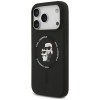 Θήκη Karl Lagerfeld Silicone Karl&Choupette Ring MagSafe για Apple iPhone 18 Pro Max / 17 Pro Max, μαύρη