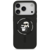 Θήκη Karl Lagerfeld Silicone Karl&Choupette Ring MagSafe για Apple iPhone 18 Pro Max / 17 Pro Max, μαύρη