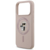 Θήκη Karl Lagerfeld Silicone Karl&Choupette Ring MagSafe για Apple iPhone 18 Pro / 17 Pro, μαύρη