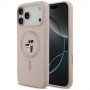 Θήκη Karl Lagerfeld Silicone Karl&Choupette Ring MagSafe για Apple iPhone 18 Pro Max / 17 Pro Max, ροζ