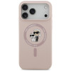Θήκη Karl Lagerfeld Silicone Karl&Choupette Ring MagSafe για Apple iPhone 18 Pro Max / 17 Pro Max, ροζ