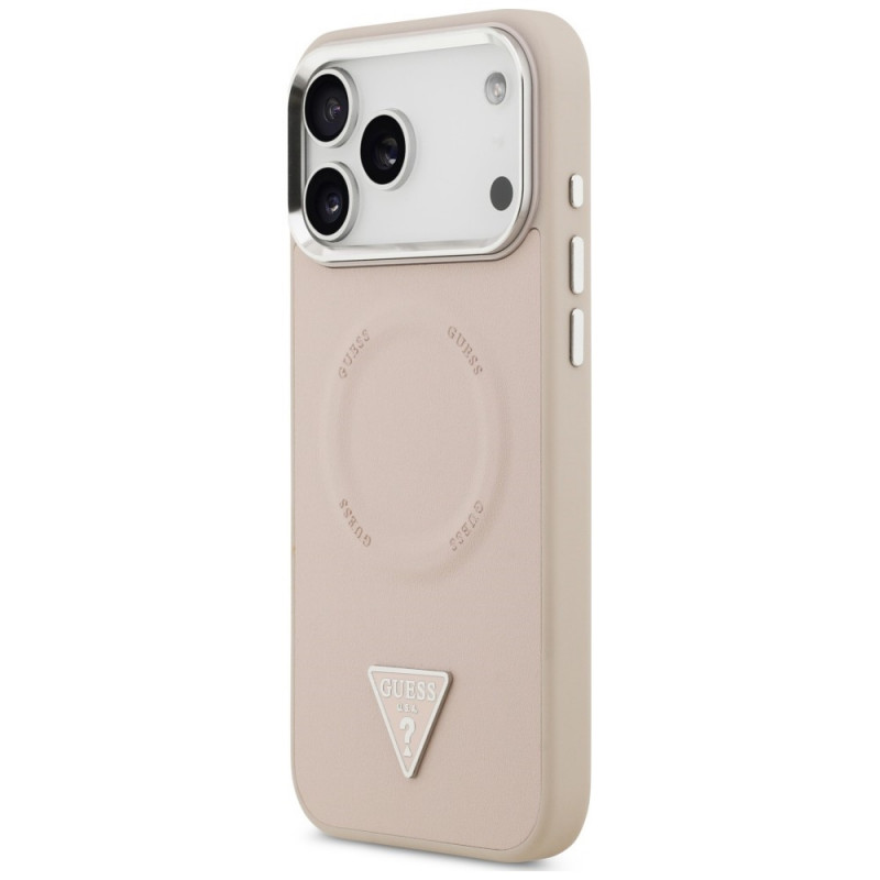 Θήκη Guess Triangle Logo MagSafe για Apple iPhone 18 Pro Max / 17 Pro Max, ροζ
