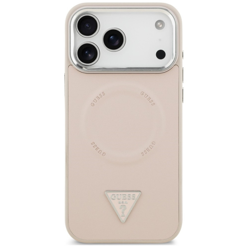 Θήκη Guess Triangle Logo MagSafe για Apple iPhone 18 Pro Max / 17 Pro Max, ροζ