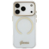 Θήκη Guess IML Script Metal MagSafe για Apple iPhone 18 Pro / 17 Pro, διαφανής