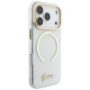 Θήκη Guess IML Script Metal MagSafe για Apple iPhone 18 Pro / 17 Pro, διαφανής