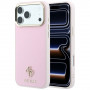 Θήκη Guess Saffiano Small 4G & Classic Logo MagSafe για Apple iPhone 18 Pro / 17 Pro, ροζ