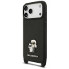Θήκη Karl Lagerfeld Saffiano Karl&Choupette Metal Pin CBDY Strap για Apple iPhone 18 Pro Max / 17 Pro Max, μαύρη