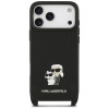 Θήκη Karl Lagerfeld Saffiano Karl&Choupette Metal Pin CBDY Strap για Apple iPhone 18 Pro Max / 17 Pro Max, μαύρη