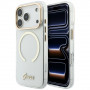 Θήκη Guess IML Script Metal MagSafe για Apple iPhone 18 Pro Max / 17 Pro Max, διαφανής