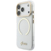 Θήκη Guess IML Script Metal MagSafe για Apple iPhone 18 Pro Max / 17 Pro Max, διαφανής