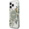 Θήκη Guess IML Flower & Tonal Circle MagSafe για Apple iPhone 18 Pro / 17 Pro, πράσινη