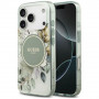 Θήκη Guess IML Flower & Tonal Circle MagSafe για Apple iPhone 18 Pro Max / 17 Pro Max, πράσινη