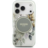 Θήκη Guess IML Flower & Tonal Circle MagSafe για Apple iPhone 18 Pro Max / 17 Pro Max, πράσινη