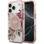 Θήκη Guess IML Flower & Tonal Circle MagSafe για Apple iPhone 18 Pro Max / 17 Pro Max, ροζ