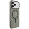 Θήκη Guess IML Glitter Pearl Strap MagSafe για Apple iPhone 18 Pro / 17 Pro, μαύρη