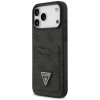 Θήκη τριγωνική με διπλή κάρτα 4G Guess για Apple iPhone 18 Pro Max / 17 Pro Max, μαύρη