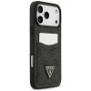 Θήκη τριγωνική με διπλή κάρτα 4G Guess για Apple iPhone 18 Pro Max / 17 Pro Max, μαύρη