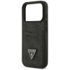Θήκη τριγωνική Guess 4G Double Card για Apple iPhone 18 Pro / 17 Pro, μαύρη