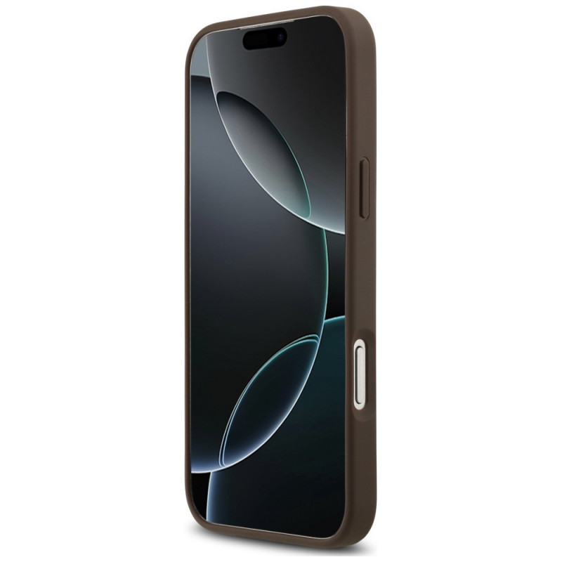 Θήκη Guess 4G Double Card Triangle για Apple iPhone 18 Pro Max / 17 Pro Max, καφέ