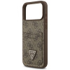 Θήκη Guess 4G Double Card Triangle για Apple iPhone 18 Pro Max / 17 Pro Max, καφέ