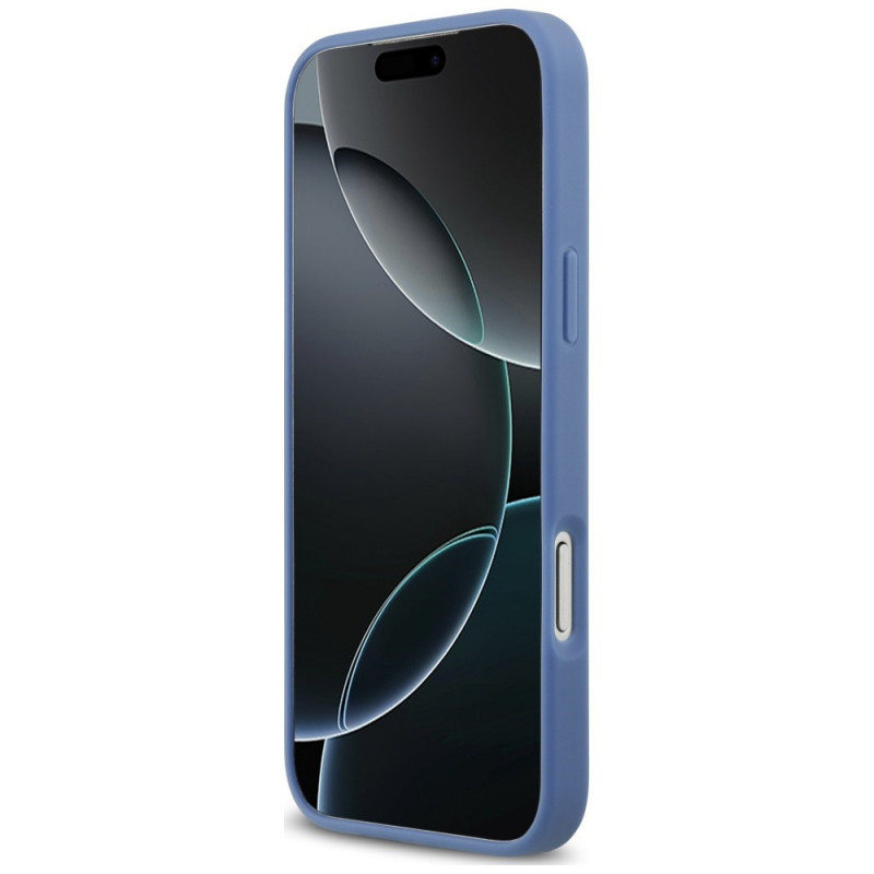 Θήκη τριγωνική Guess 4G Double Card για Apple iPhone 18 Pro Max / 17 Pro Max, μπλε