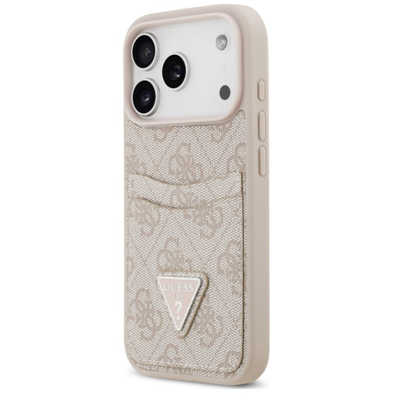 Θήκη Guess 4G Double Card Triangle για Apple iPhone 18 Pro Max / 17 Pro Max, ροζ