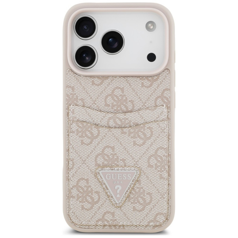 Θήκη Guess 4G Double Card Triangle για Apple iPhone 18 Pro Max / 17 Pro Max, ροζ